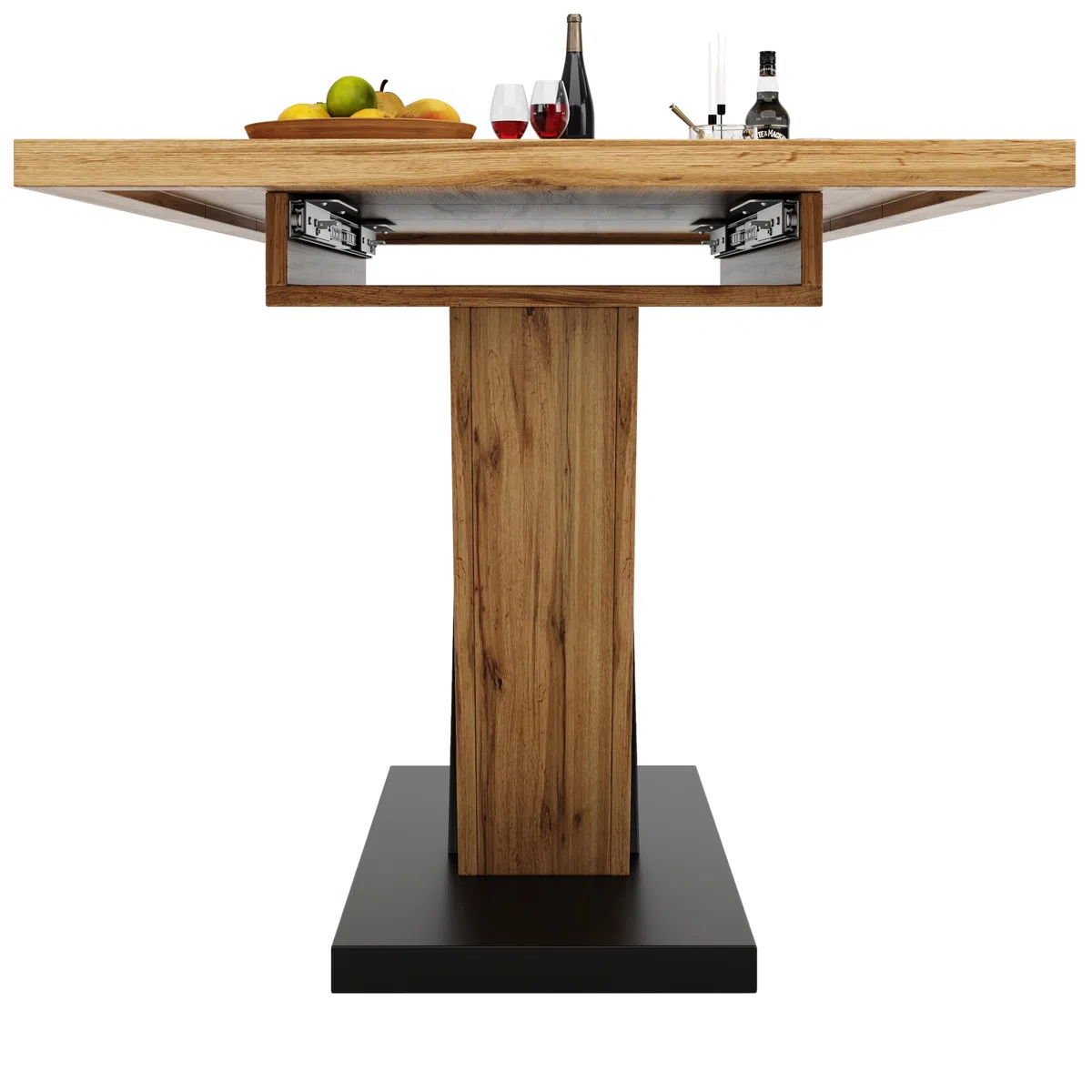 Mesa de Comedor Extensible de 120 (160) x 75 x 75,5 cm, Mesa, Mesa de Cocina, Mesa Extensible, se extiende hasta 160 cm, Adecuada para Cocina y salón