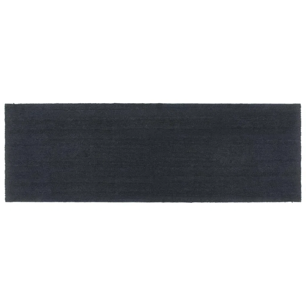 Felpudo gris oscuro de fibra de coco 100 x 300 cm con base antideslizante de PVC para interior y exterior, entrada pasillo, terraza, jardín